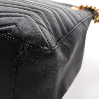 Gucci Calfskin Matelasse Medium GG Marmont Shoulder Tote Bag Black 17 of 17