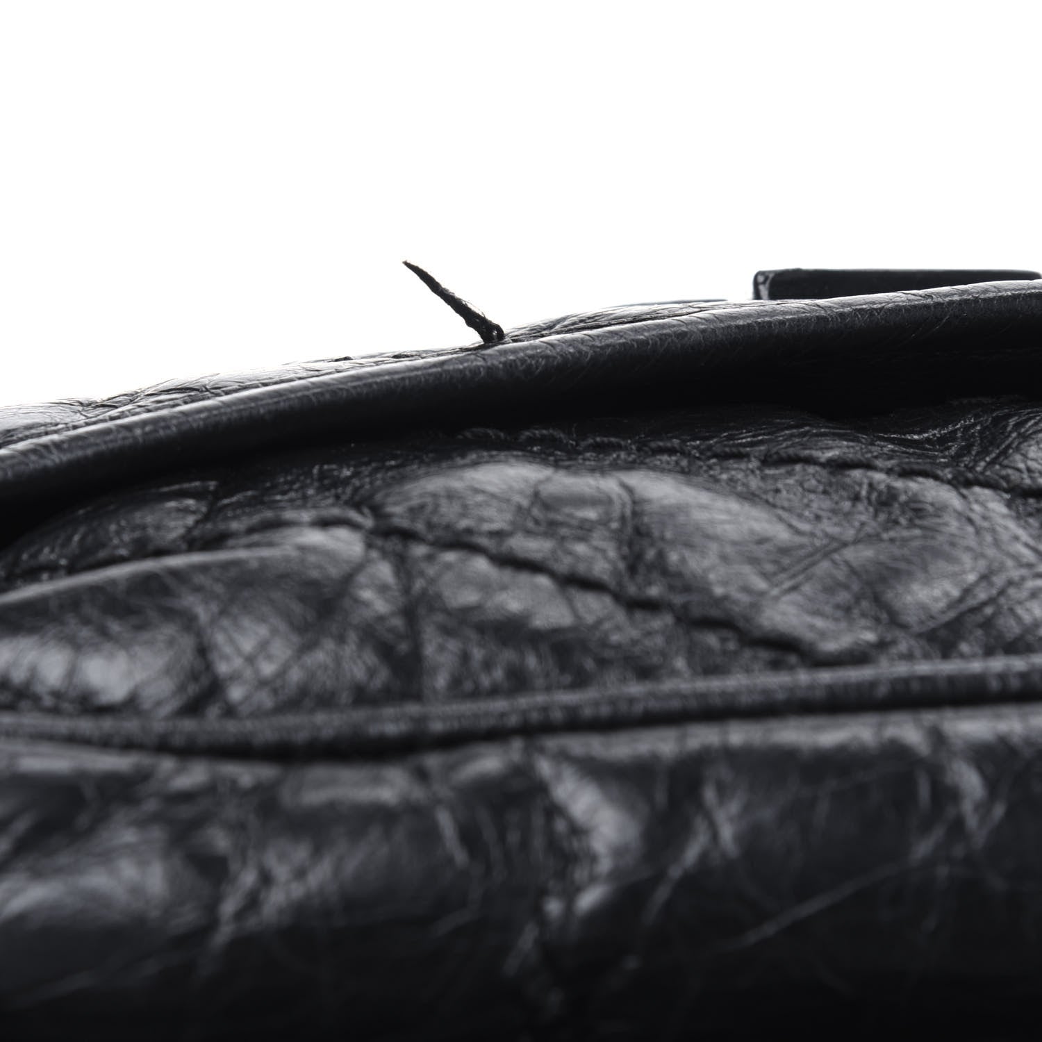 Saint Laurent Crinkled Calfskin Matelasse Monogram Medium Niki Chain Satchel Black 16 of 17