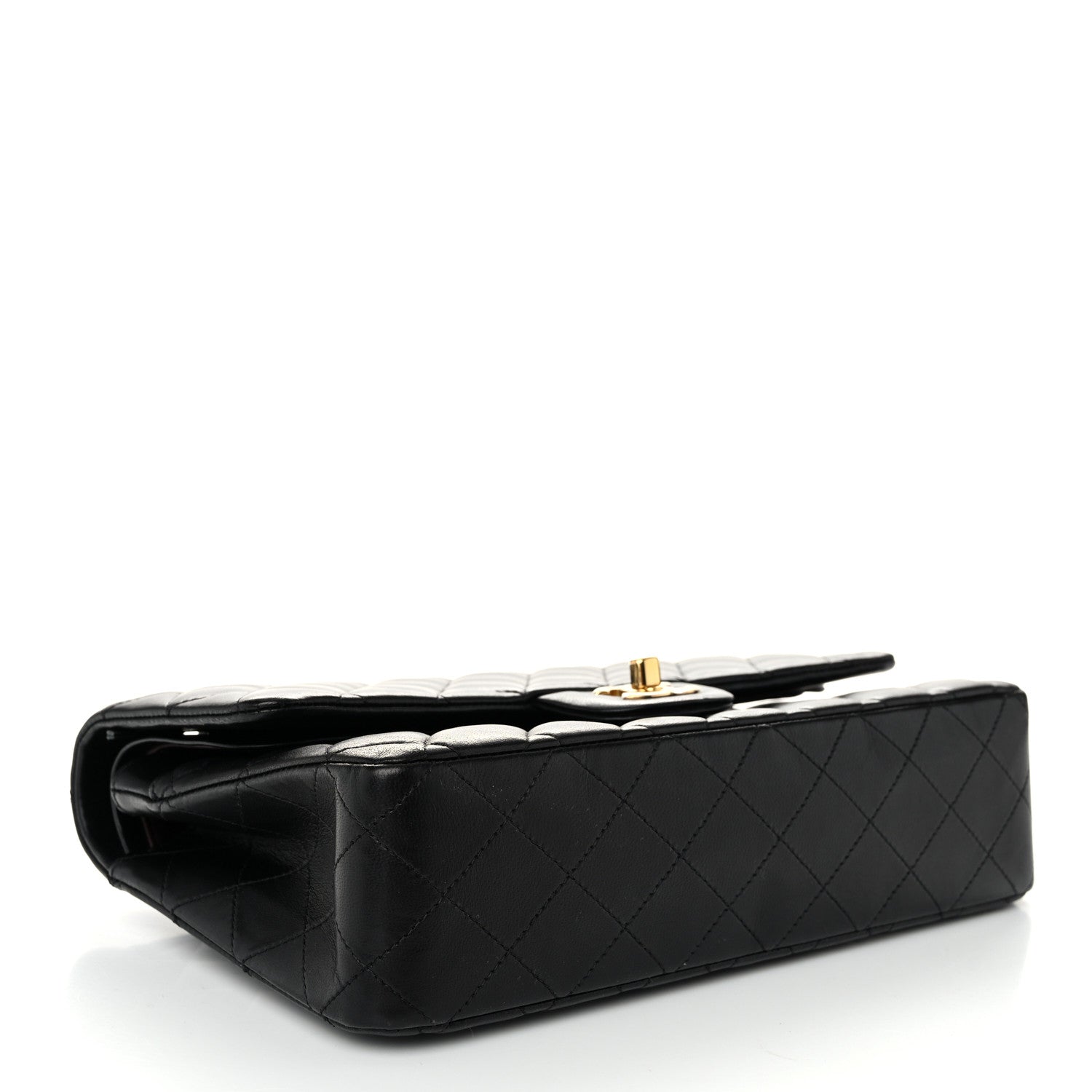 Chanel Lambskin Quilted Medium Double Flap Black 4 of 10
