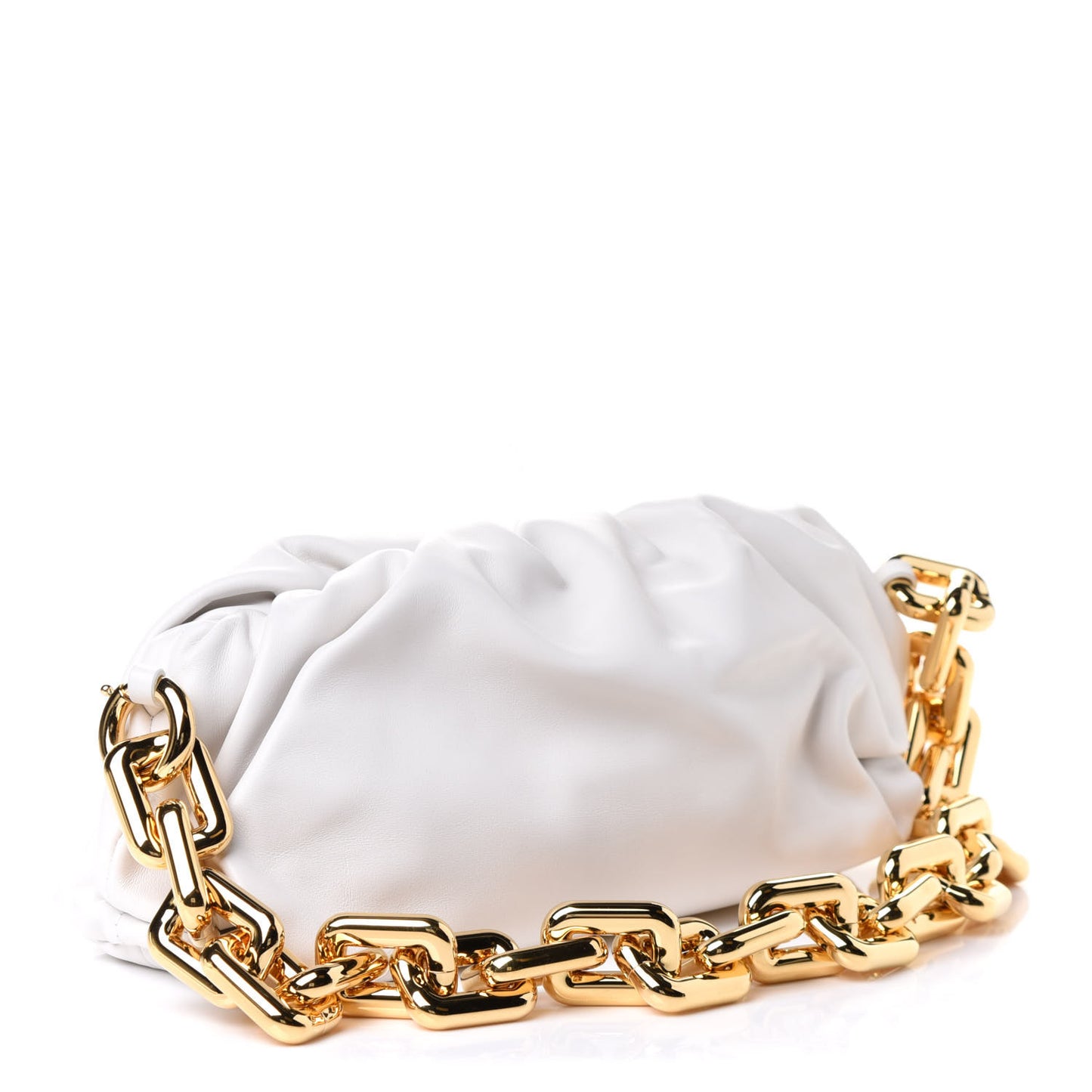 Calfskin The Pouch Chain Chalk