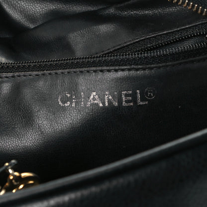 Chanel Caviar Timeless CC Cosmetic Pouch Bag Black 6 of 10