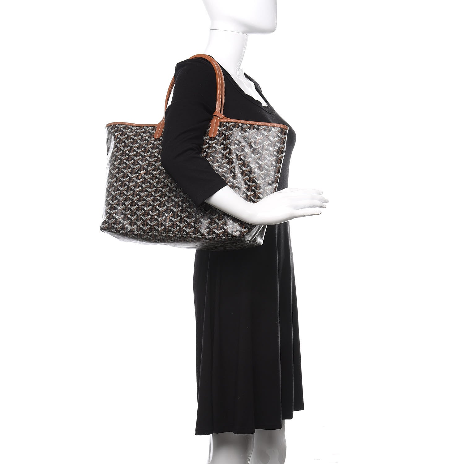 Goyard Goyardine Saint Louis PM Black Gold 2 of 9