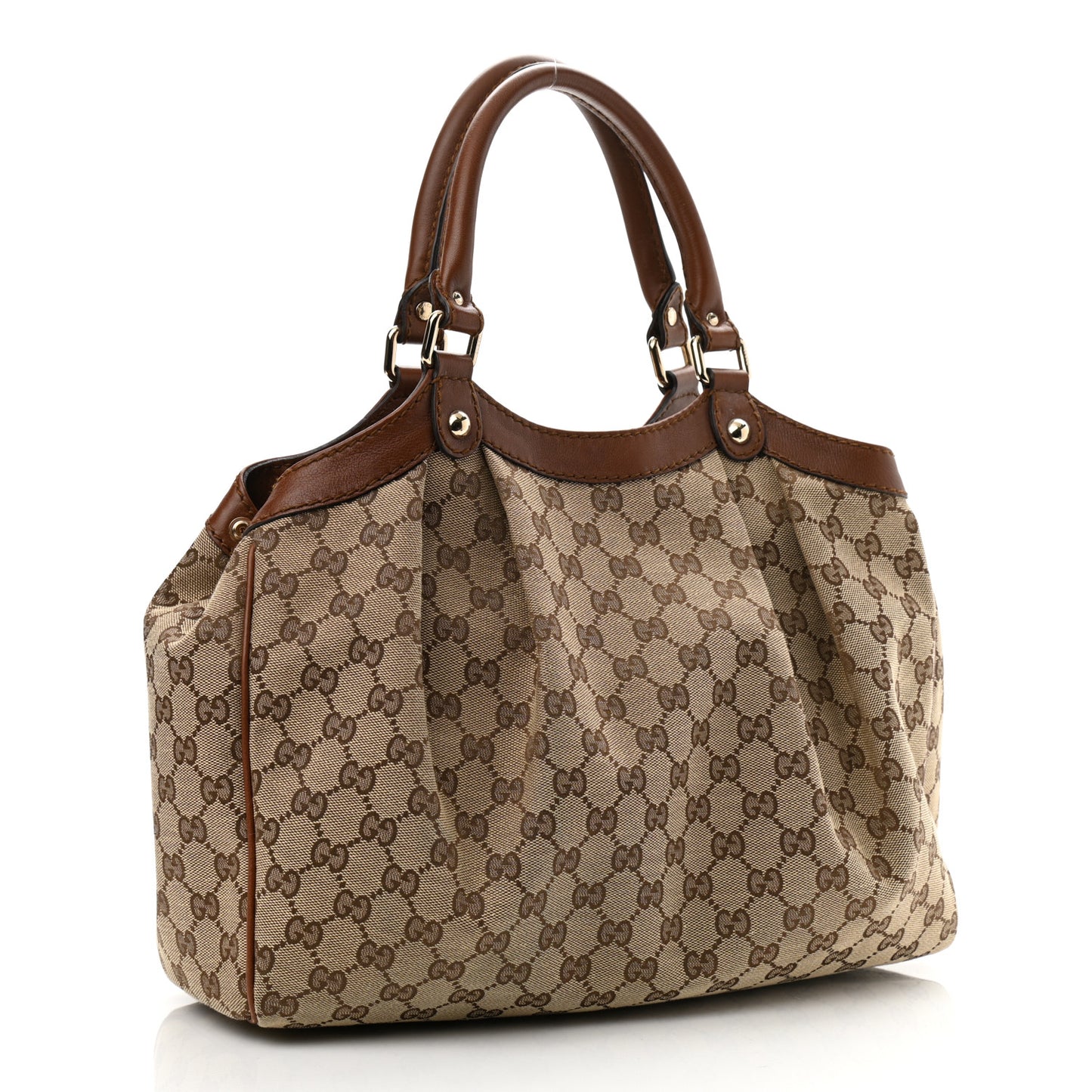 Monogram Medium Sukey Tote Brown