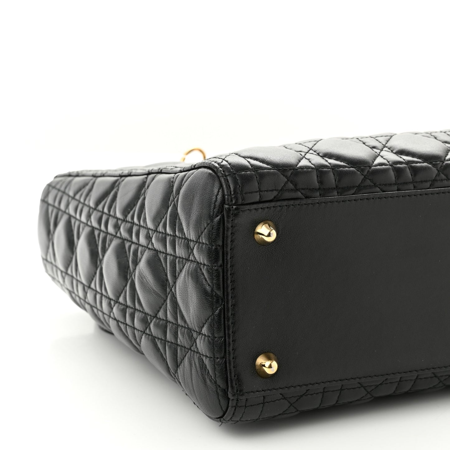Lambskin Cannage Large Lady Dior Black
