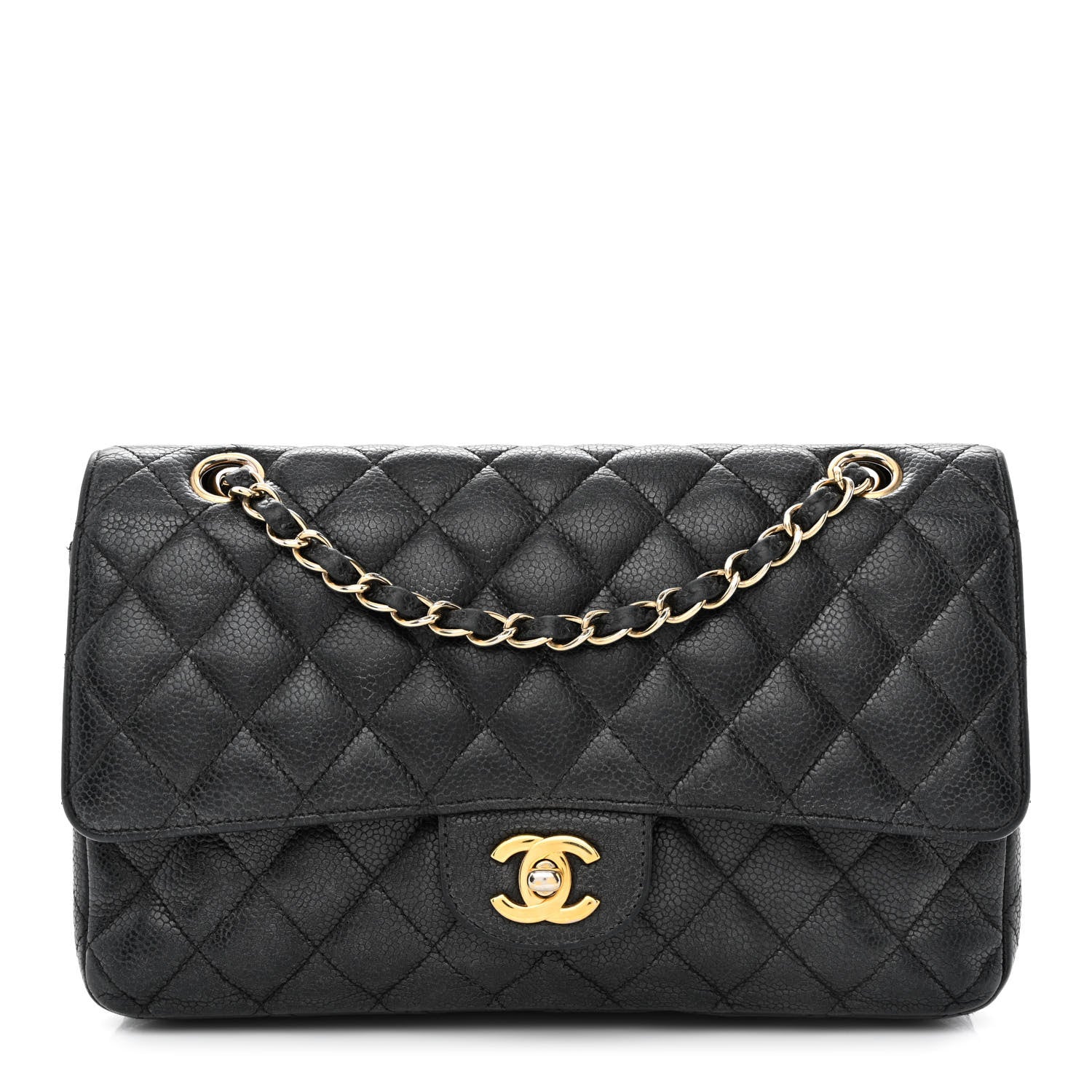 Chanel Caviar Quilted Medium Double Flap Black 1 of 16