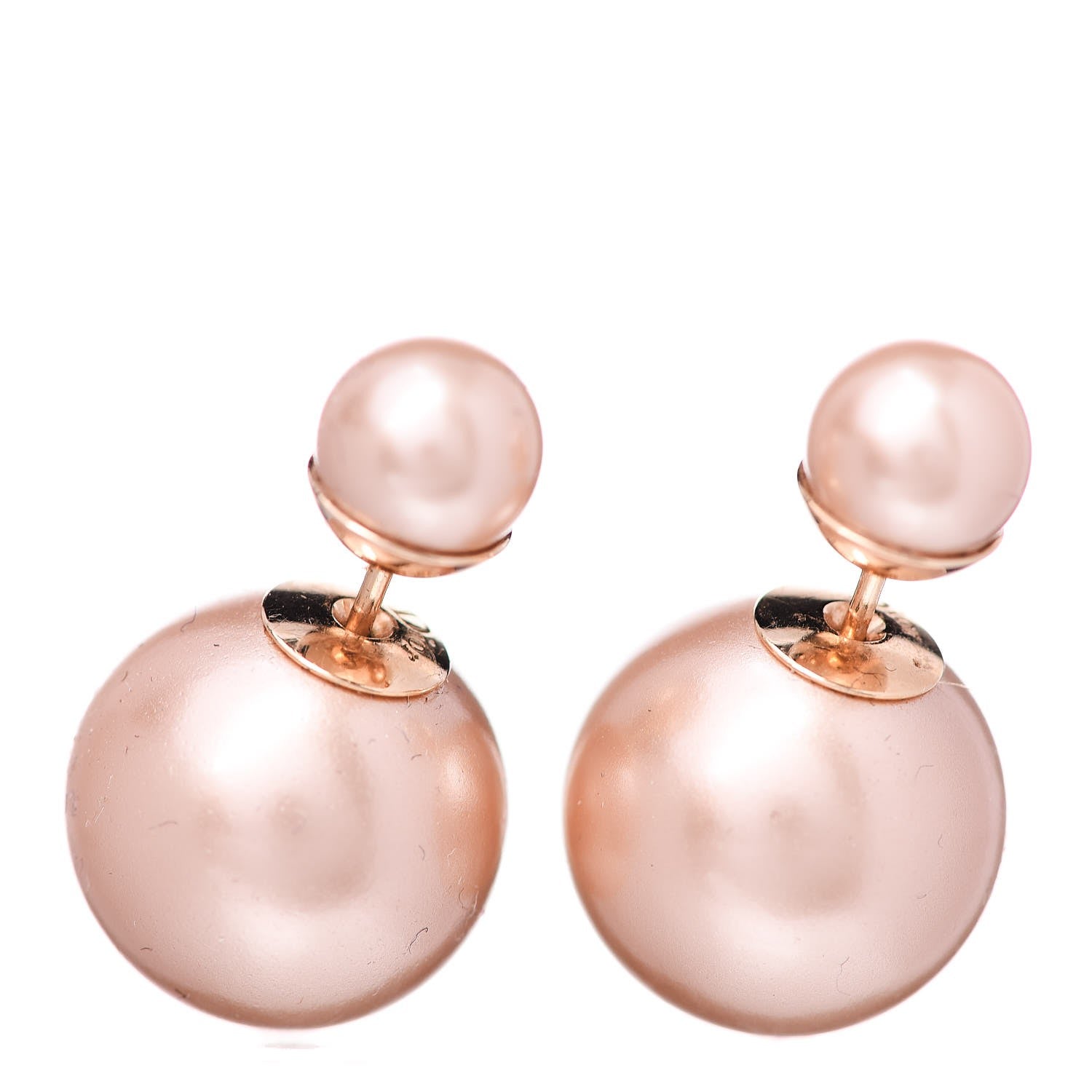 Christian Dior Pearl Mise En Dior Tribal Earrings Pink 1 of 4