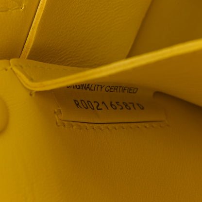 Bottega Veneta Lambskin Maxi Intrecciato Small Cassette Crossbody Bag Lemonade 12 of 21