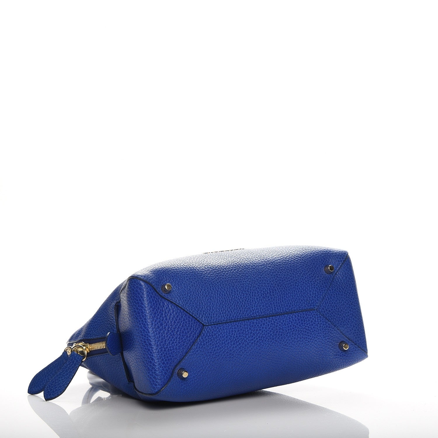 Burberry London Grainy Calfskin Small Greenwood Bowling Bag Brilliant Blue 5 of 9