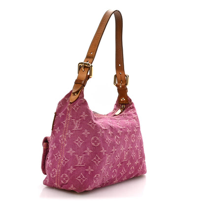 Louis Vuitton Denim Baggy PM Fuchsia 2 of 8