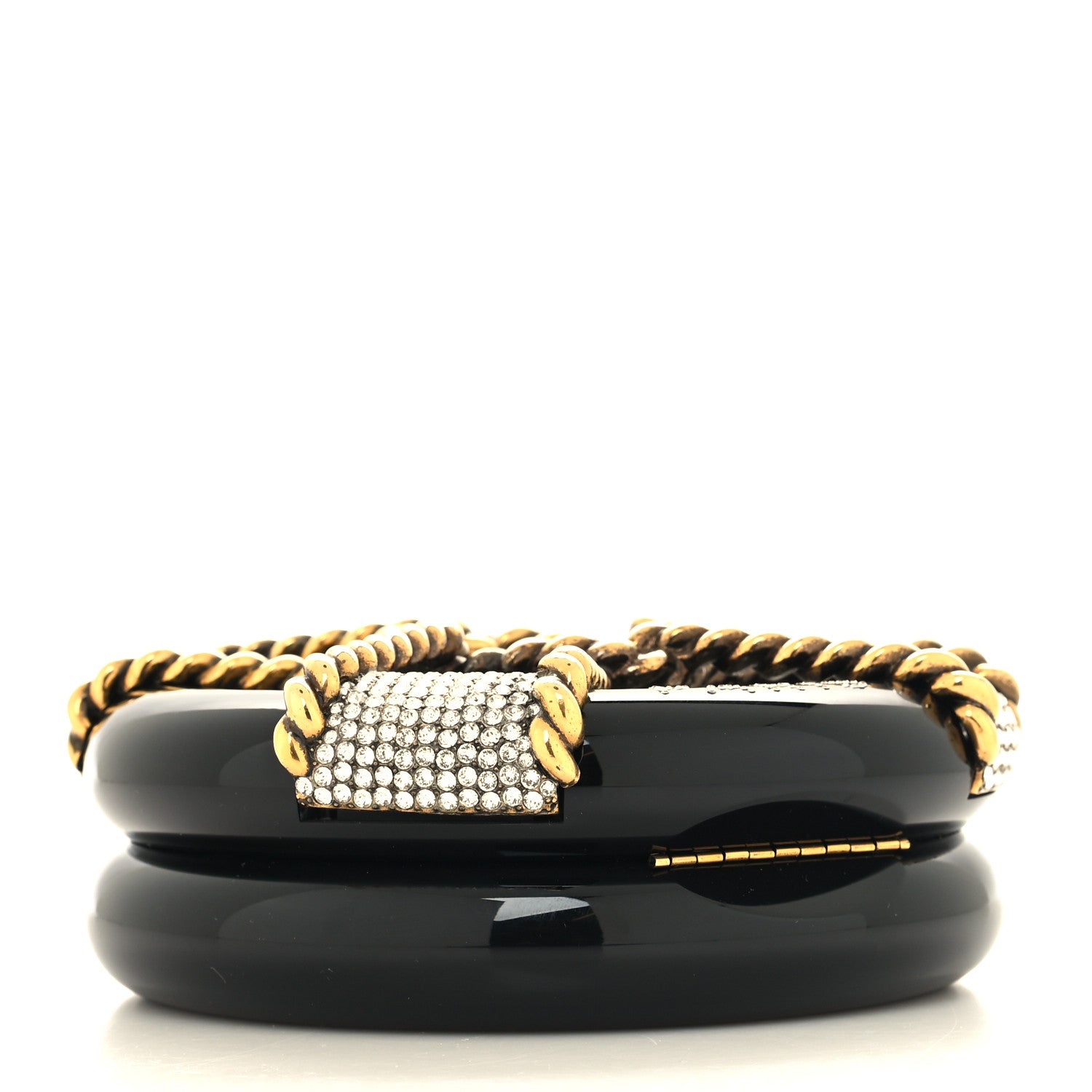 Chanel Resin Crystal Rescue Wheel Minaudière Black 4 of 10