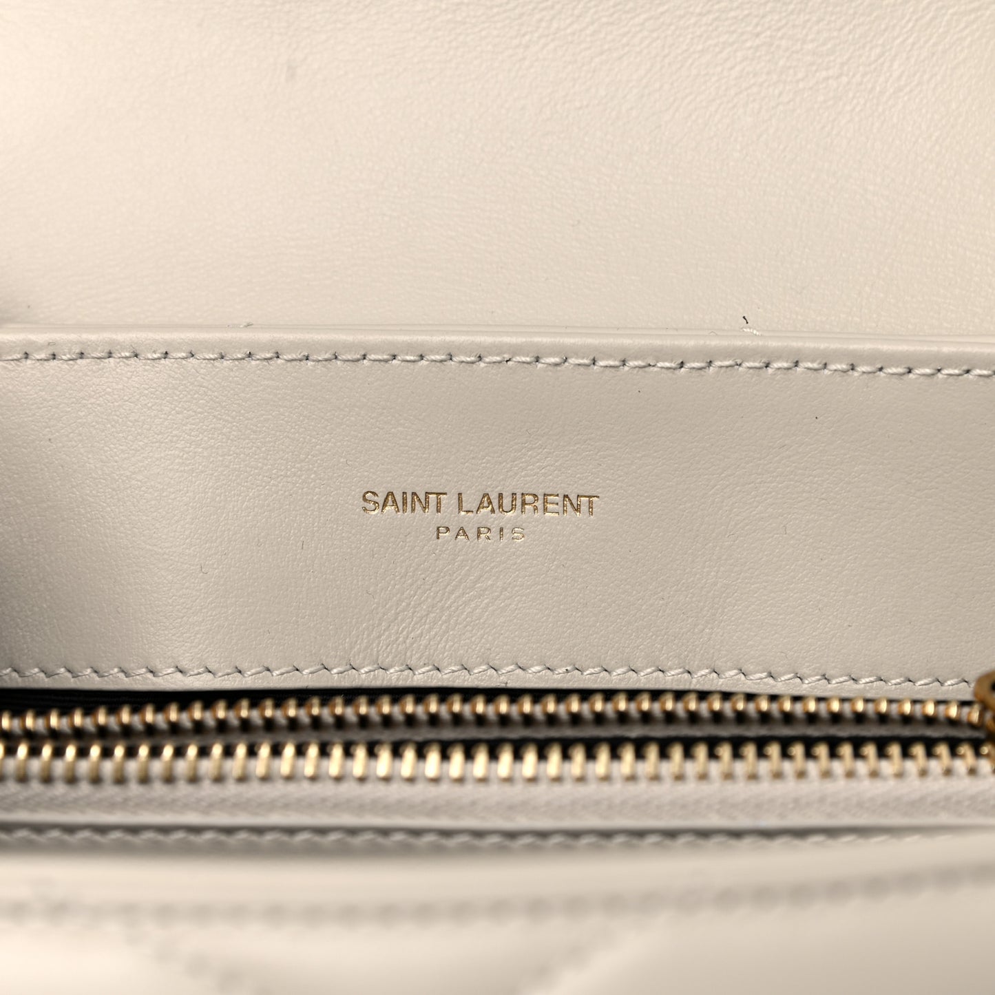 Calfskin Y Quilted Monogram Small Loulou Chain Satchel Crema Soft