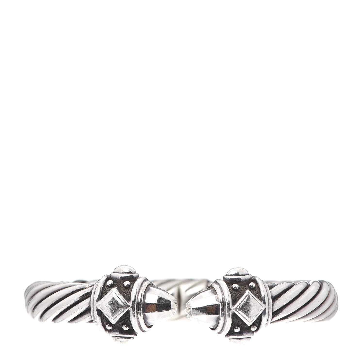 David Yurman Sterling Silver 10mm Renaissance Cable Bracelet 1 of 5