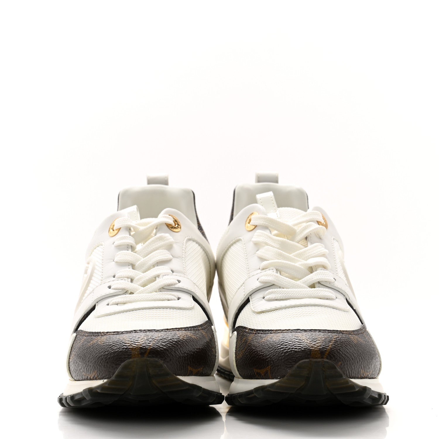 Louis Vuitton Calfskin Monogram Run Away Sneakers 35.5 White 2 of 8