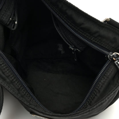 Prada Tessuto Nylon Saffiano Flat Messenger Bag Black 5 of 9