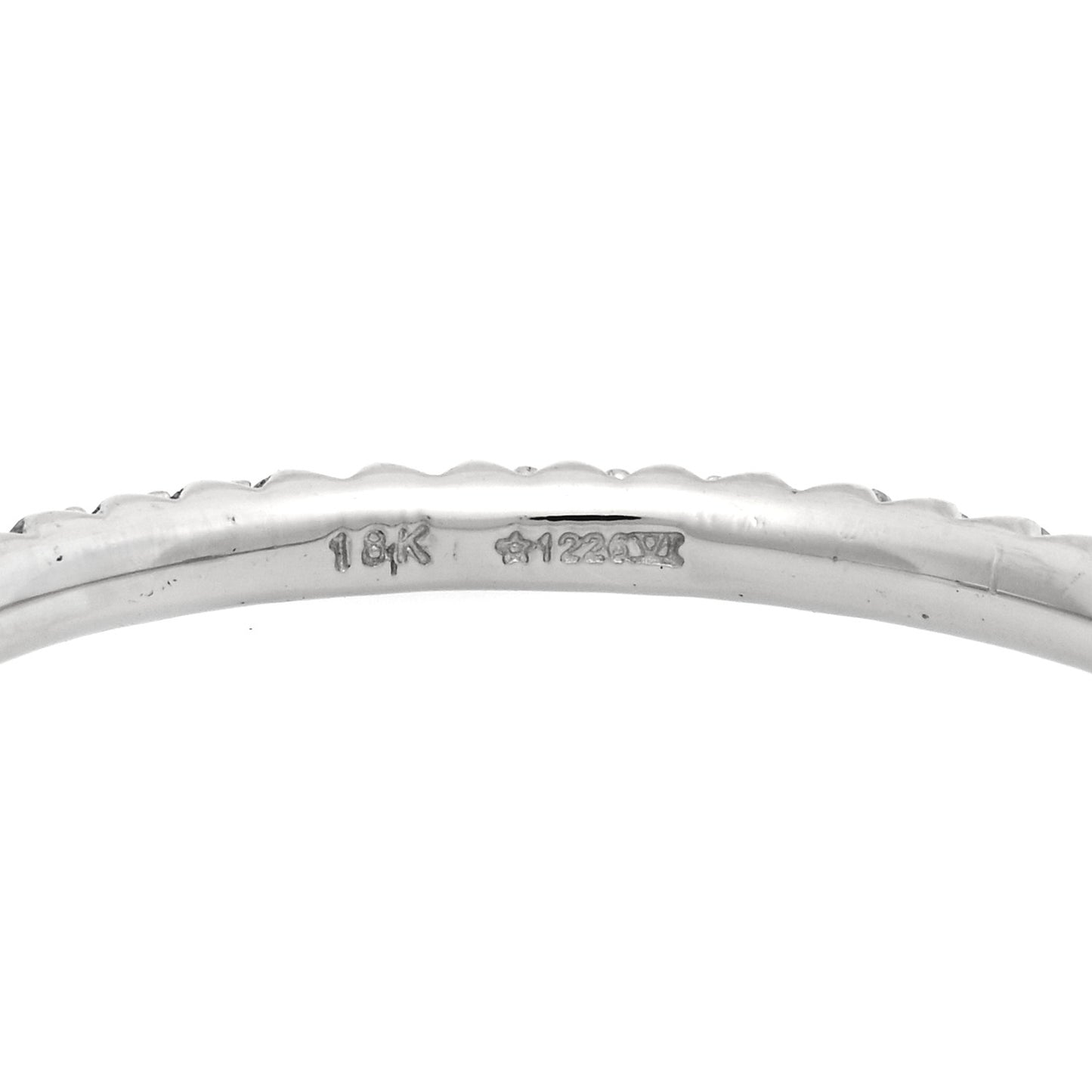 18K White Gold Diamond Pave Hoop Earrings