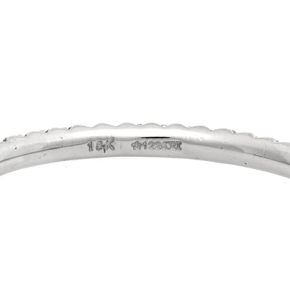 Roberto Coin 18K White Gold Diamond Pave Hoop Earrings 5 of 5