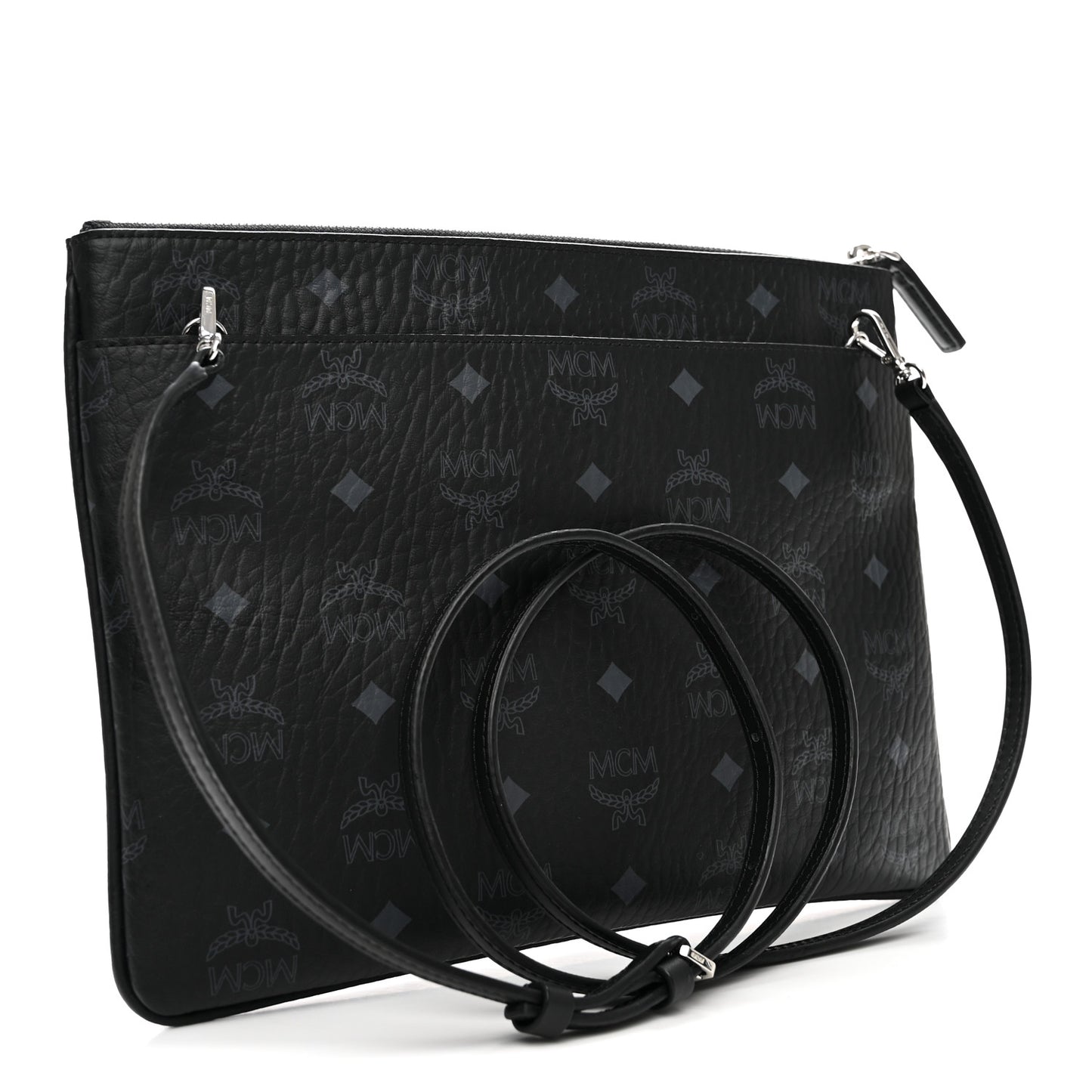 Visetos Medium Crossbody Pouch Black