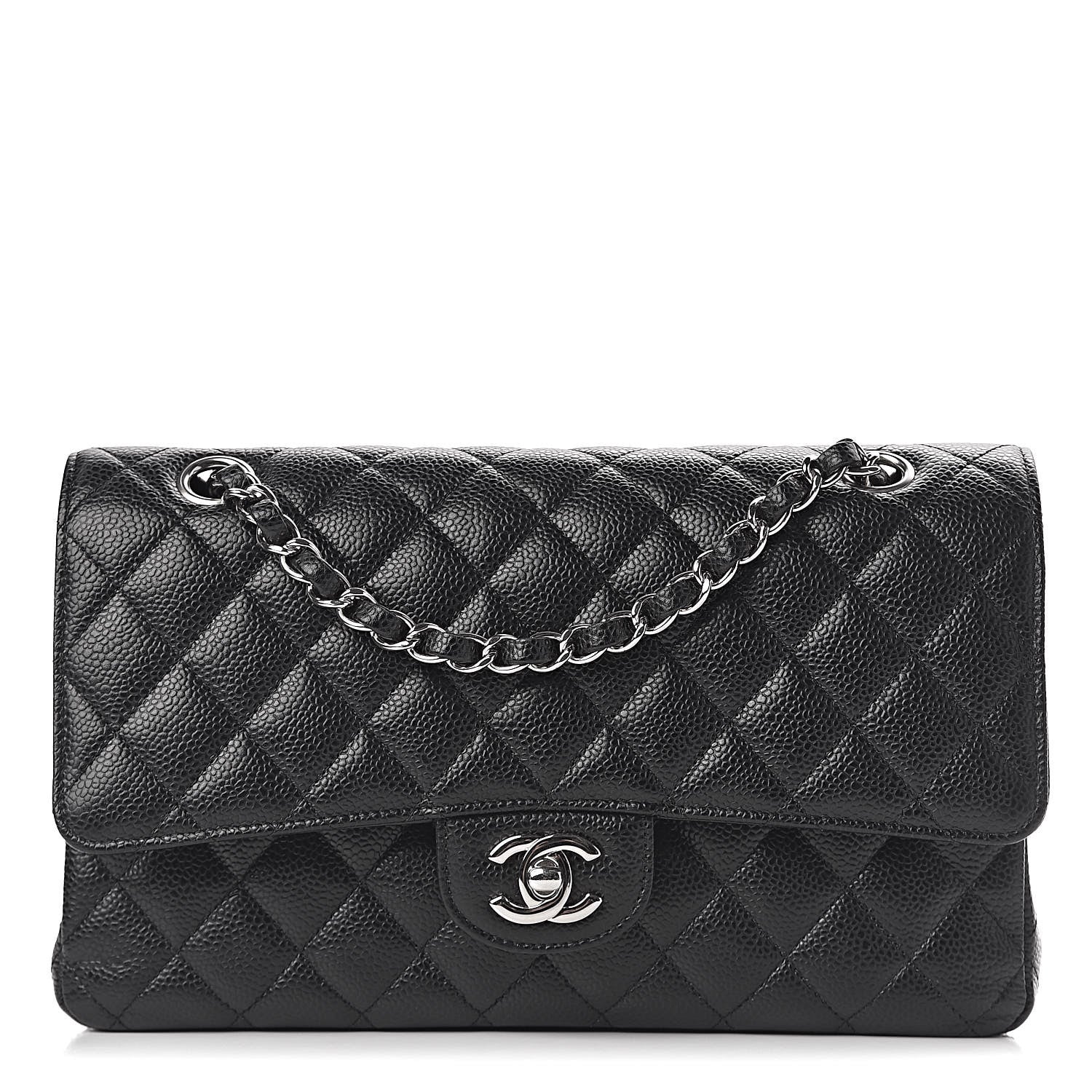 Chanel Caviar Quilted Medium Double Flap Black 1 of 11