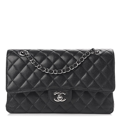 Chanel Caviar Quilted Medium Double Flap Black 1 of 11