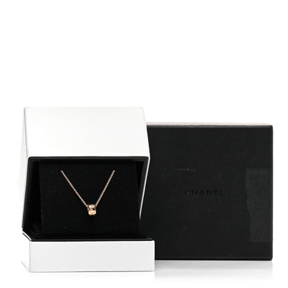 Chanel 18K Beige Gold Coco Crush Round Pendant Necklace 5 of 5