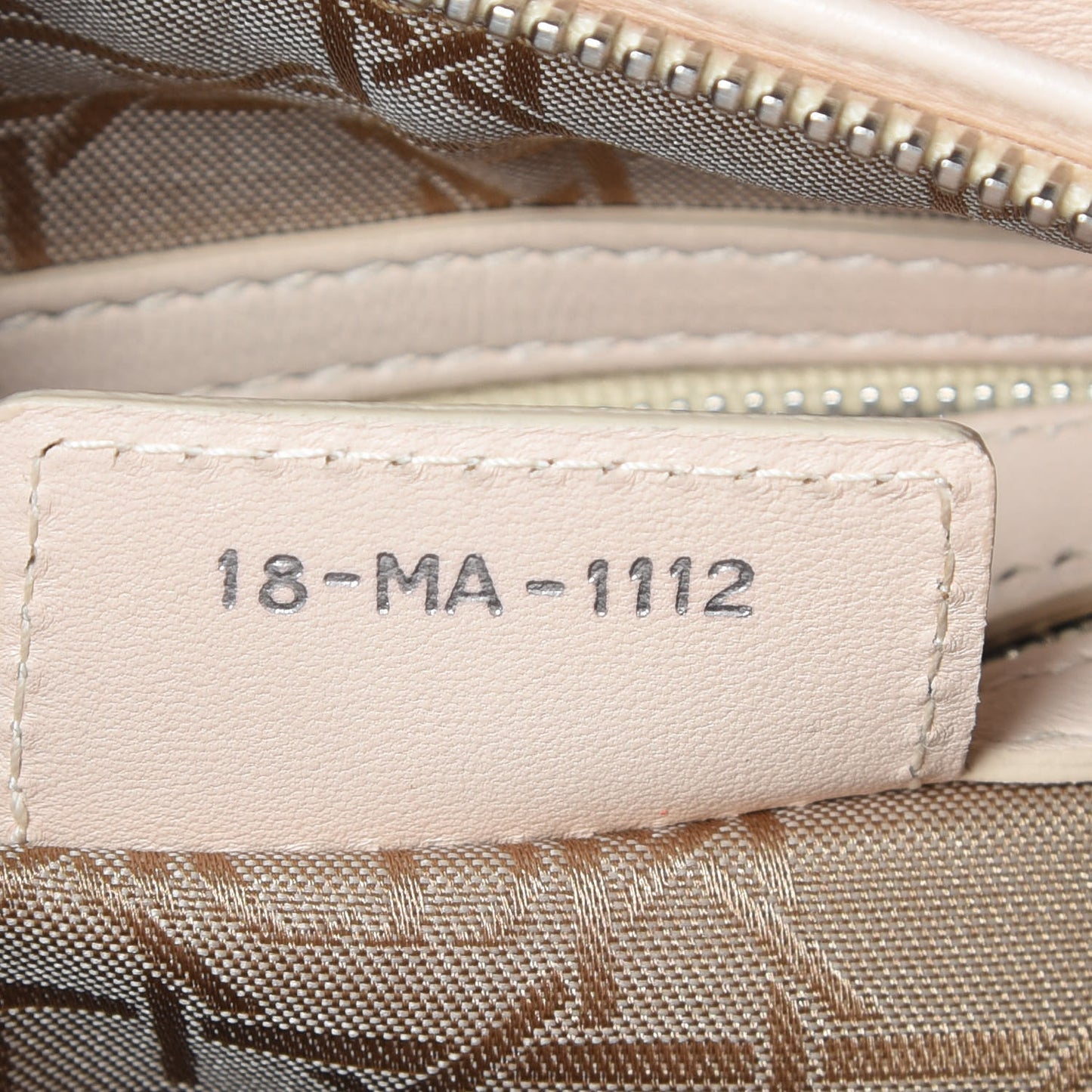 Lambskin Cannage Medium Lady Dior Light Beige