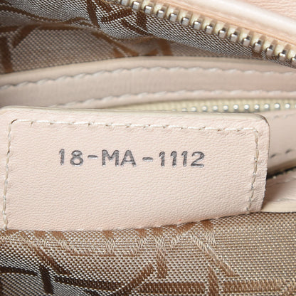 Christian Dior Lambskin Cannage Medium Lady Dior Light Beige 9 of 9