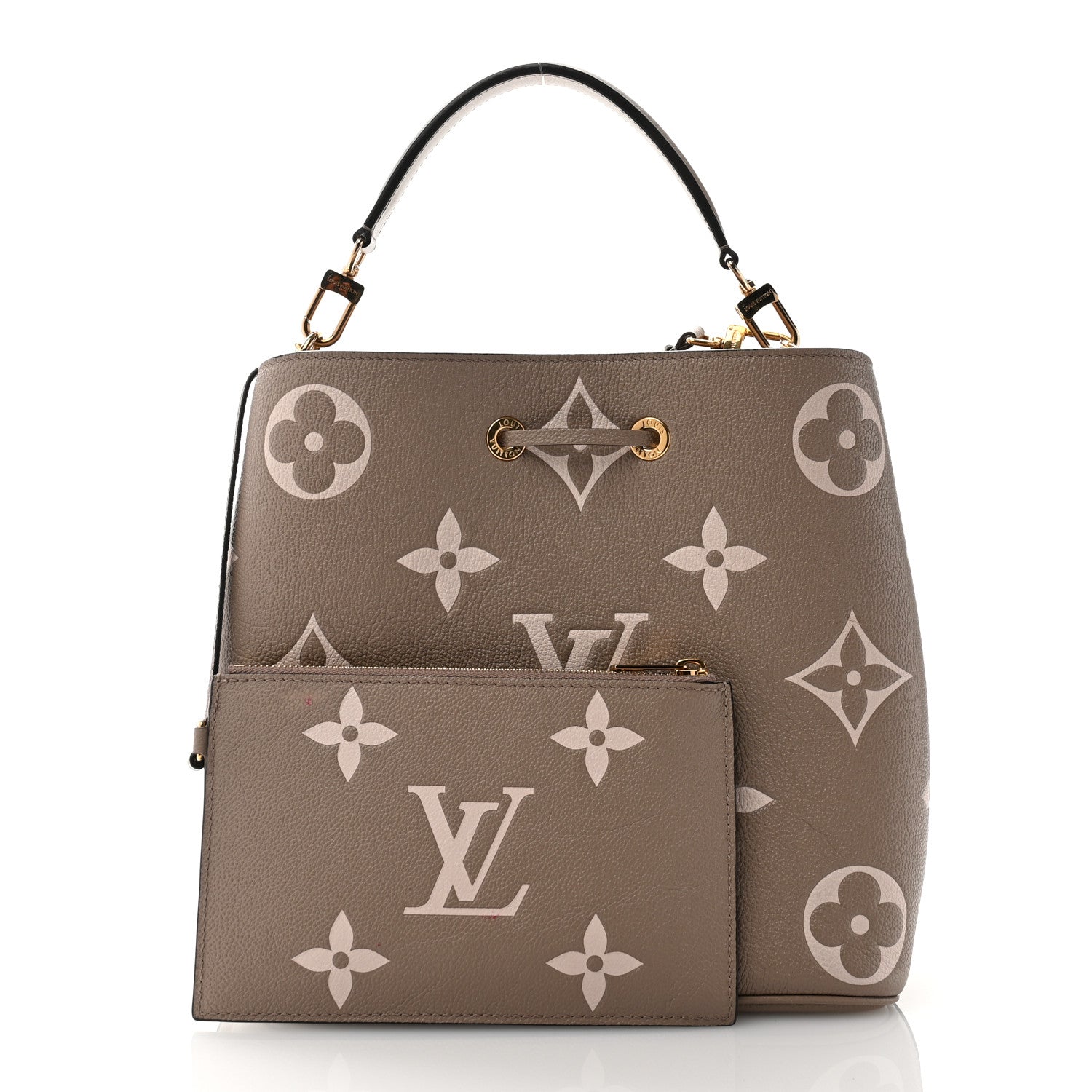Louis Vuitton Empreinte Monogram Giant Neonoe MM Tourterelle Creme 3 of 14