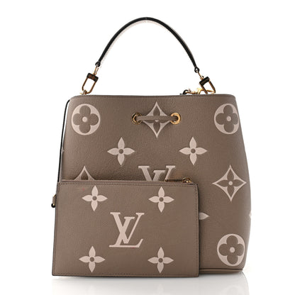 Louis Vuitton Empreinte Monogram Giant Neonoe MM Tourterelle Creme 3 of 14