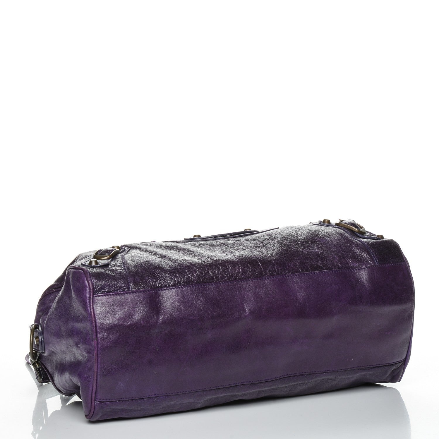 Balenciaga Chevre Classic Hardware Twiggy Eggplant 4 of 8