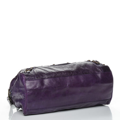 Balenciaga Chevre Classic Hardware Twiggy Eggplant 4 of 8