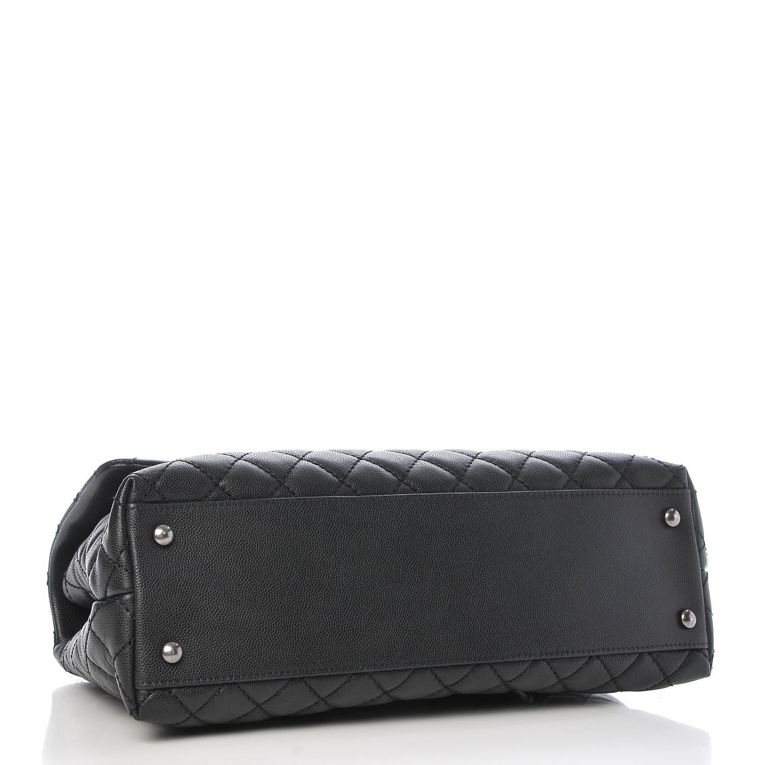 Chanel Caviar Quilted Medium Coco Handle Flap Black 4 of 7