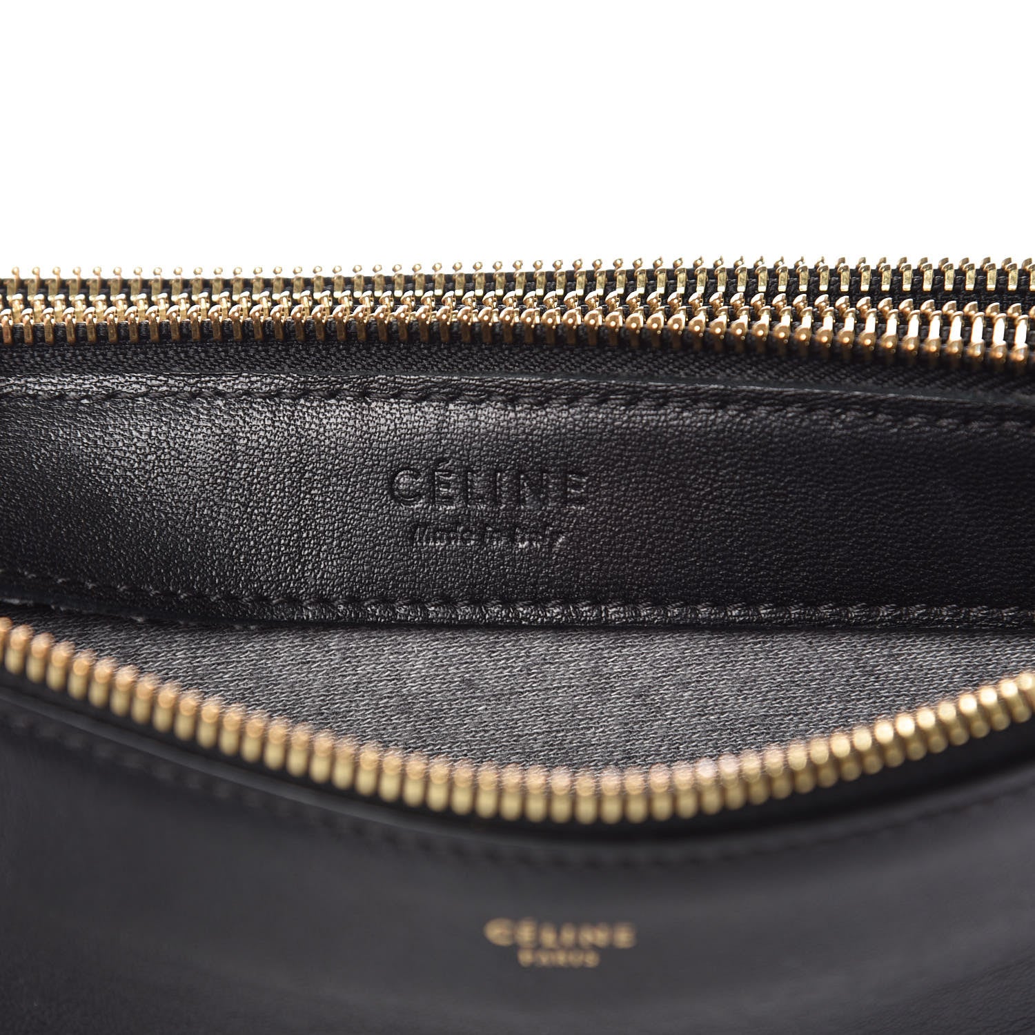 Celine Lambskin Large Trio Crossbody Bag Black 9 of 13