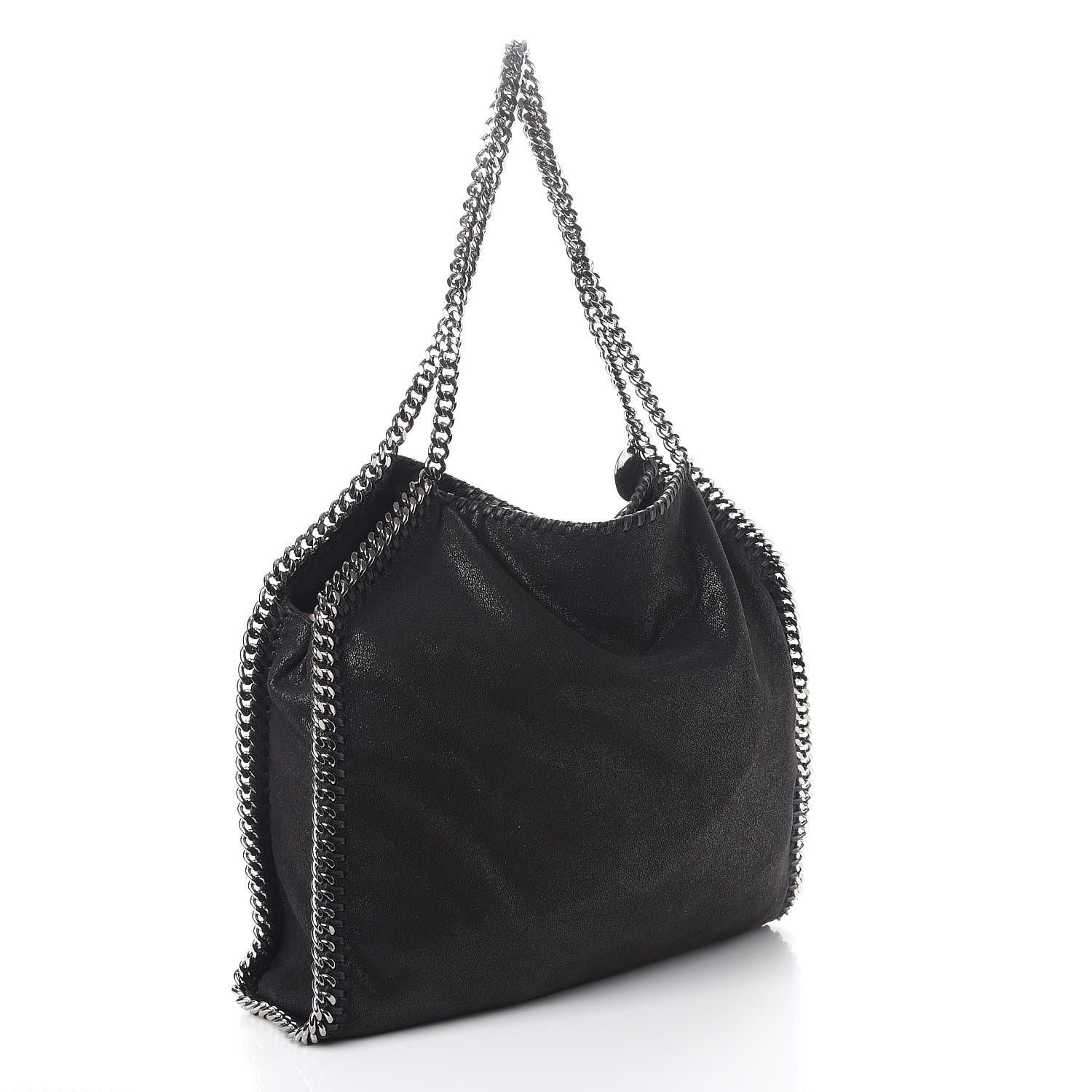 Stella McCartney Shaggy Deer Small Falabella Tote Black 3 of 8