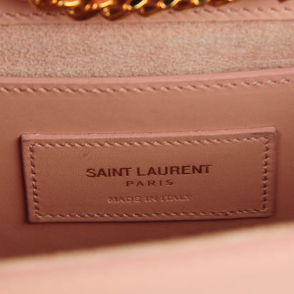 Saint Laurent Calfskin Small Classic Monogram Kate Tassel Satchel Pale Blush 8 of 11