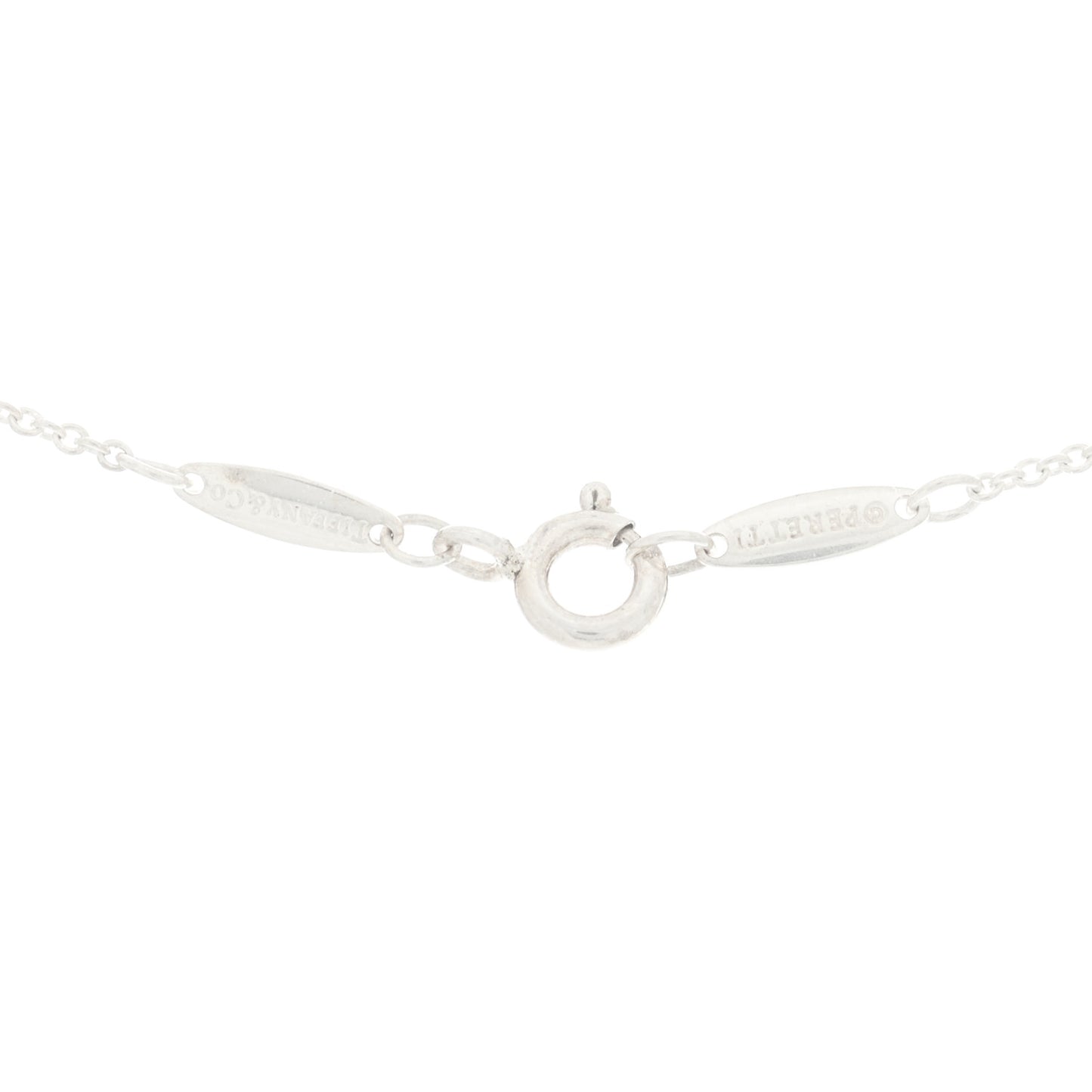 Sterling Silver Diamond .03ct Elsa Peretti Diamonds by the Yard Pendant Necklace