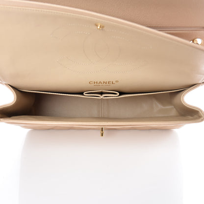Chanel Caviar Quilted Jumbo Double Flap Beige Clair 6 of 14