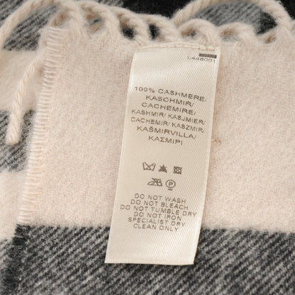 Burberry Cashmere House Check Fringe Scarf 5 of 5