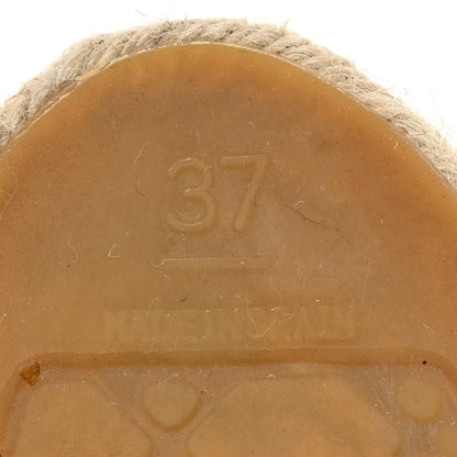 Chanel Lambskin CC Espadrilles 37 Beige Black 6 of 13