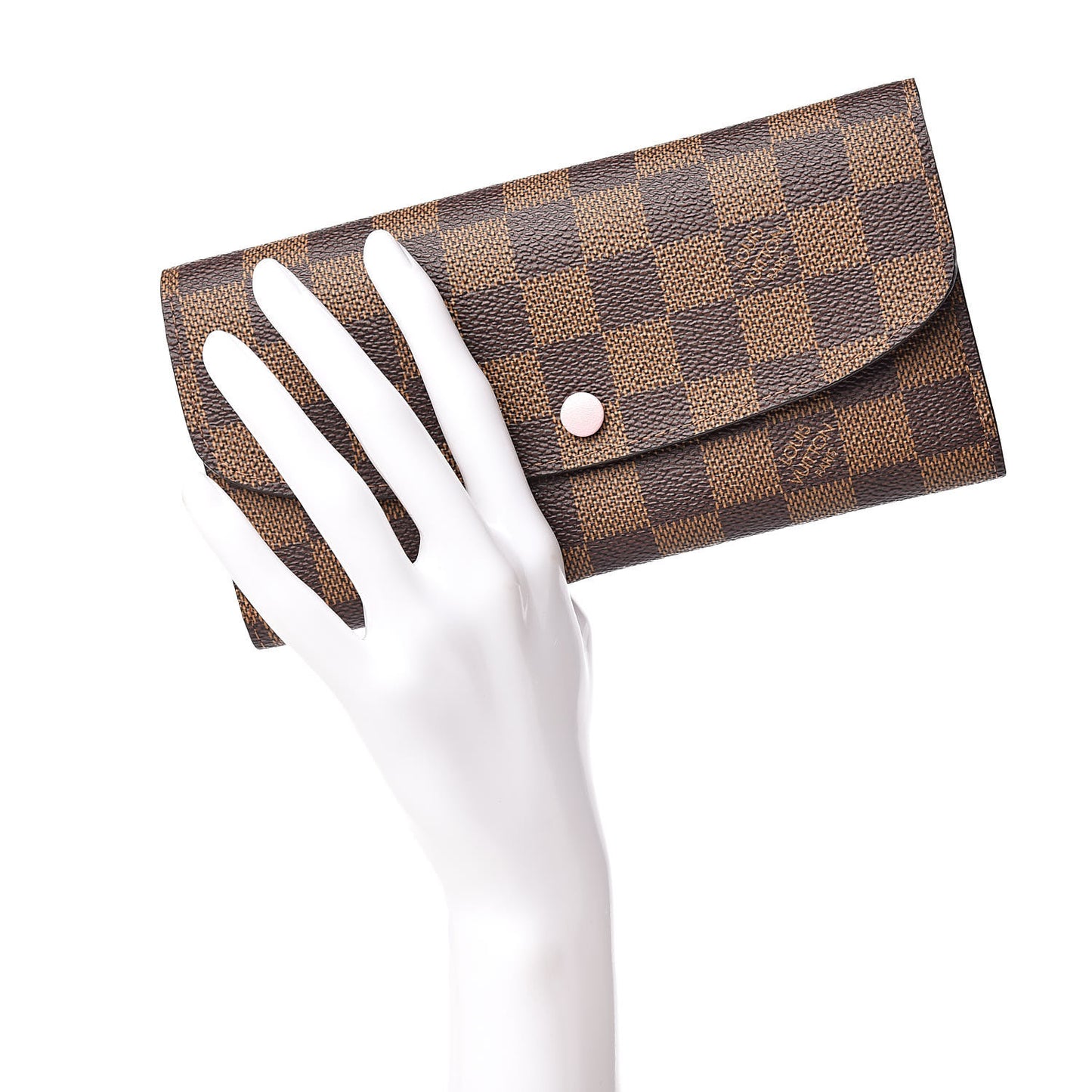Damier Ebene Emilie Wallet Rose Ballerine