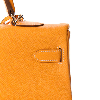 Hermes Epsom Candy Kelly Retourne 35 Jaune D'Or Feu 15 of 33