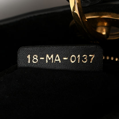 Christian Dior Lambskin Studded Mini Supple Lady Dior Black 7 of 11