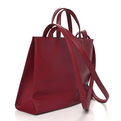 Telfar Vegan Leather Medium Shopping Bag Oxblood 3 of 8