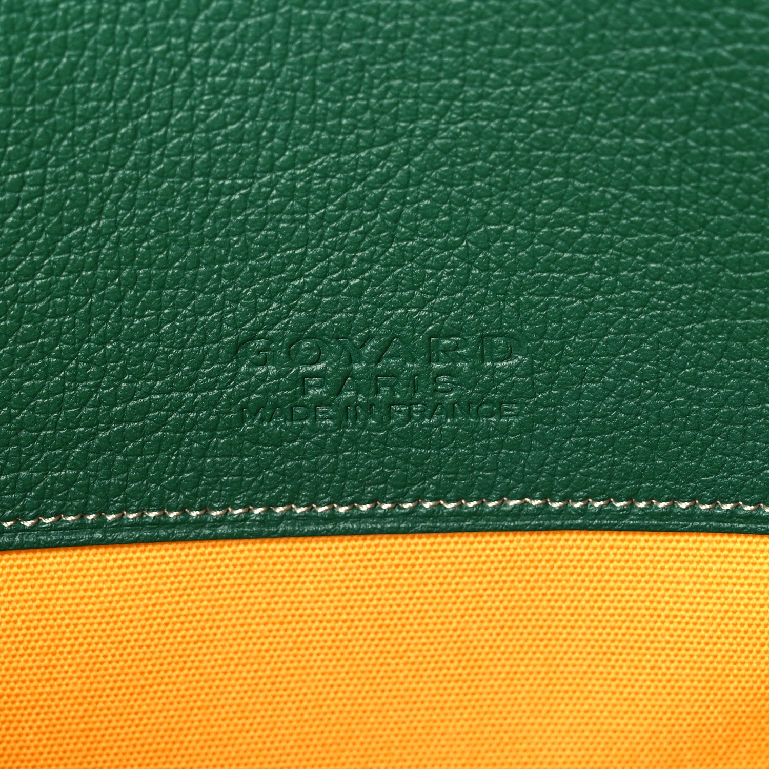 Goyard Goyardine Senat Pochette MM Green 6 of 10