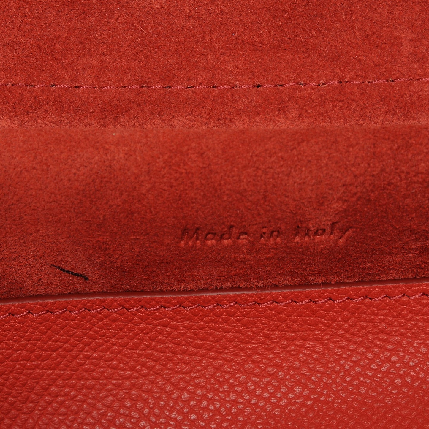 Baby Grained Calfskin Micro Belt Bag Poppy
