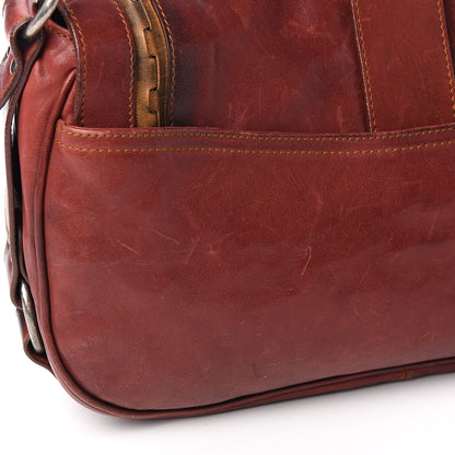 Christian Dior Calfskin Medium Gaucho Double Saddle Bag Red 11 of 13