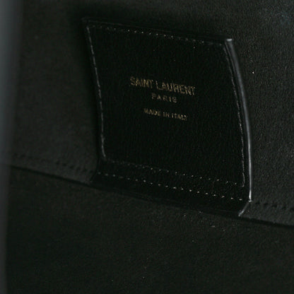 Saint Laurent Calfskin Toy Shopping Tote Black 6 of 11