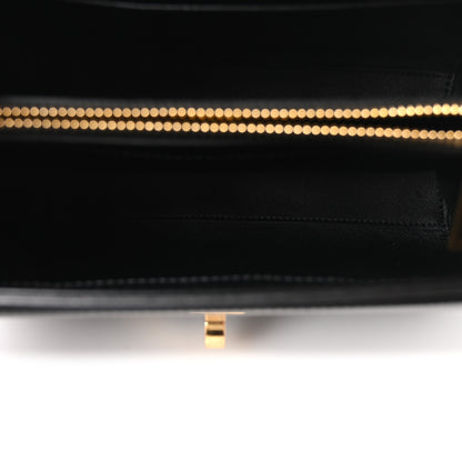 Celine Satinated Calfskin Mini 16 Top Handle Bag Black 5 of 10