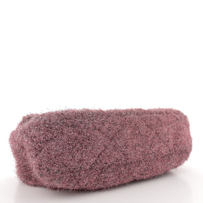Chanel Lurex Knit Medium Pluto Glitter Flap Pink 4 of 14