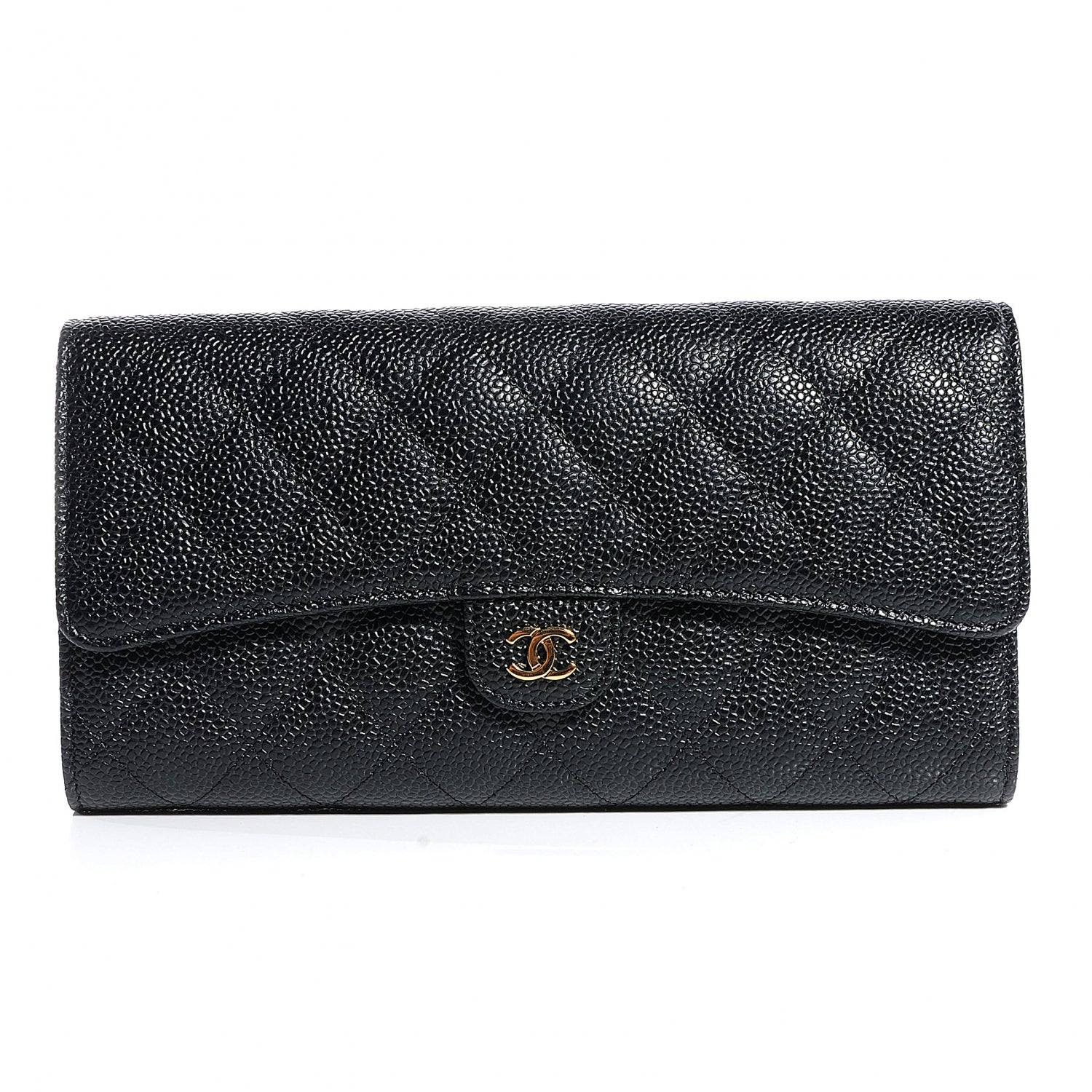 Chanel Caviar Quilted Travel Wallet Black 1 of 7