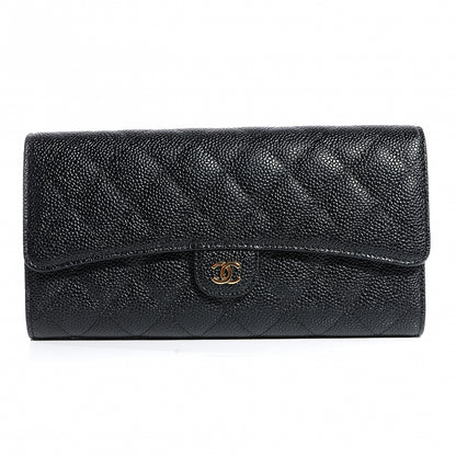 Chanel Caviar Quilted Travel Wallet Black 1 of 7